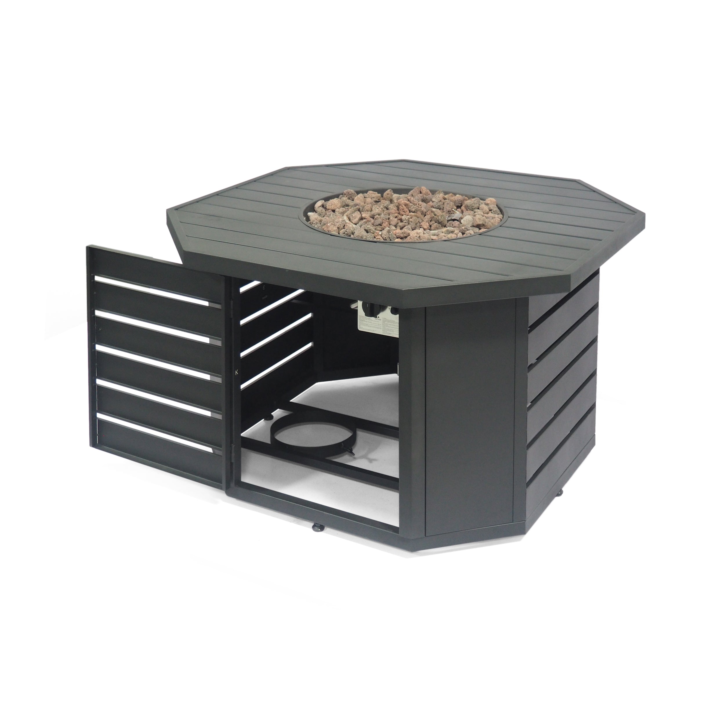 Moira Octagonal Propane Fire Pit Table