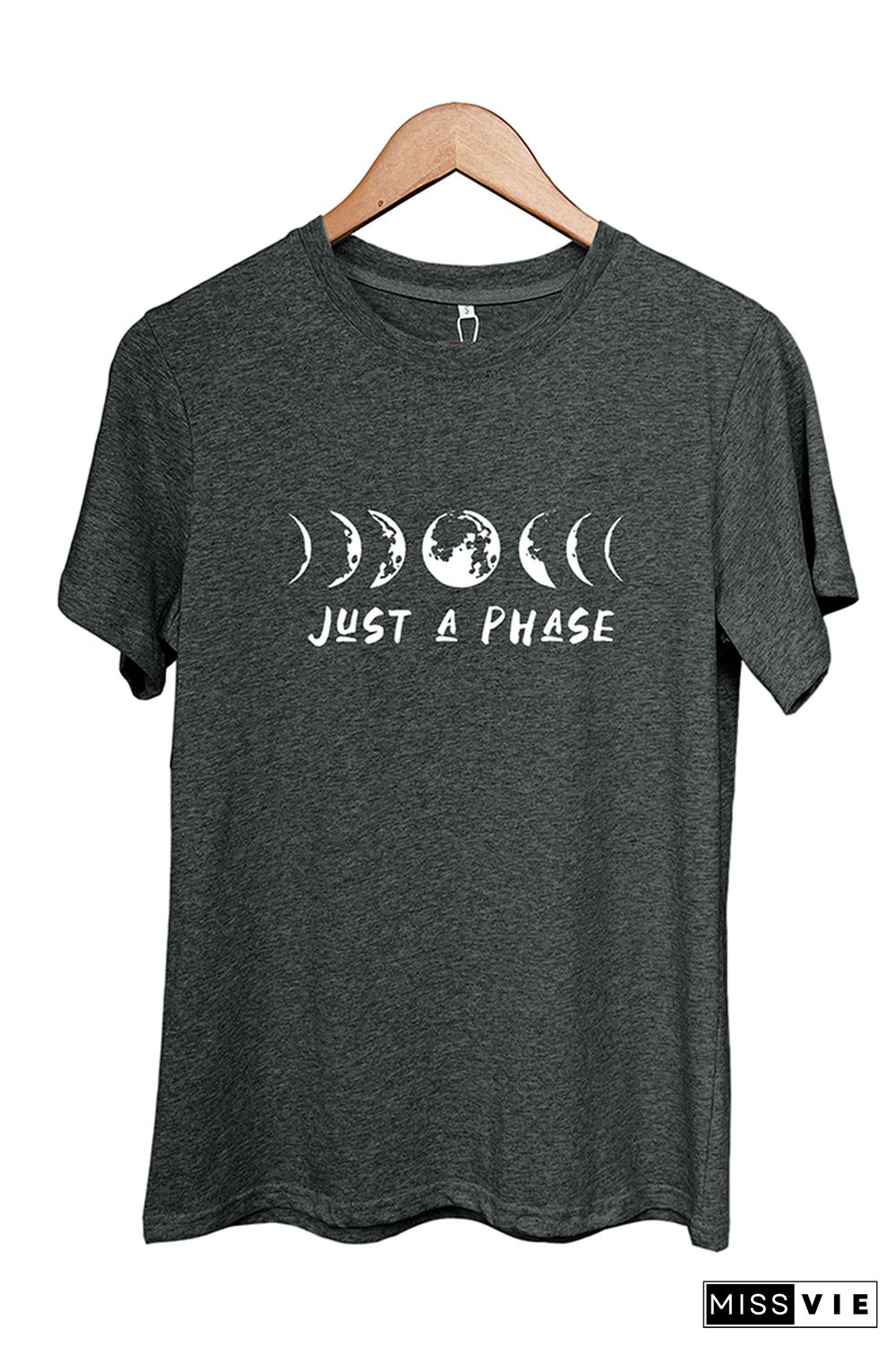 It's Just A Phase Moon Graphic T-Shirt Wholesale