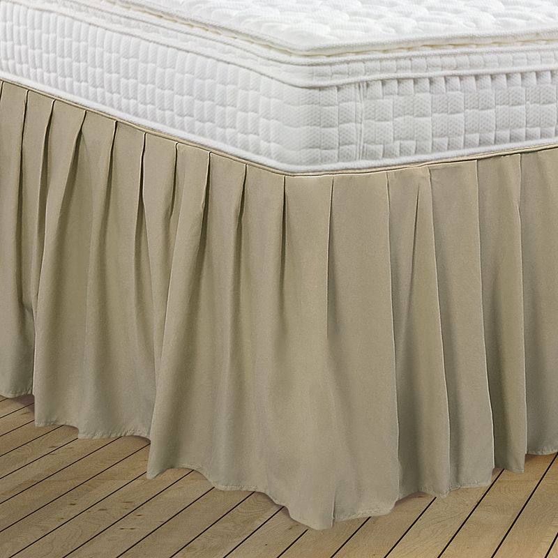 Polyester Ruffled Durable Solid Bed Skirt with 16 Drop 1 Pc Twin 39 x 75