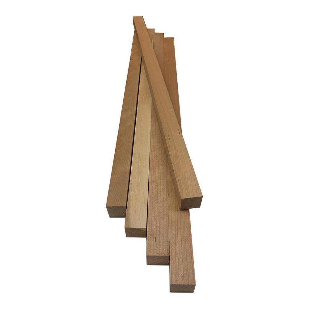 Swaner Hardwood 2 in. x 2 in. x 3 ft. Cherry S4S Board (5-Pack) OL08011636CE