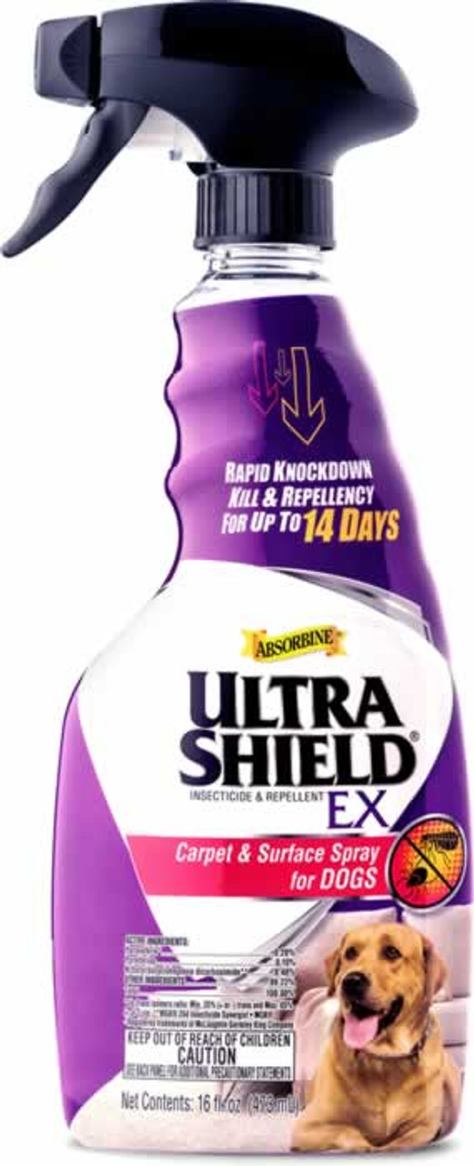 Absorbine Ultra Shield EX Flea and Tick Premise Carpet and Surface Spray for Dogs