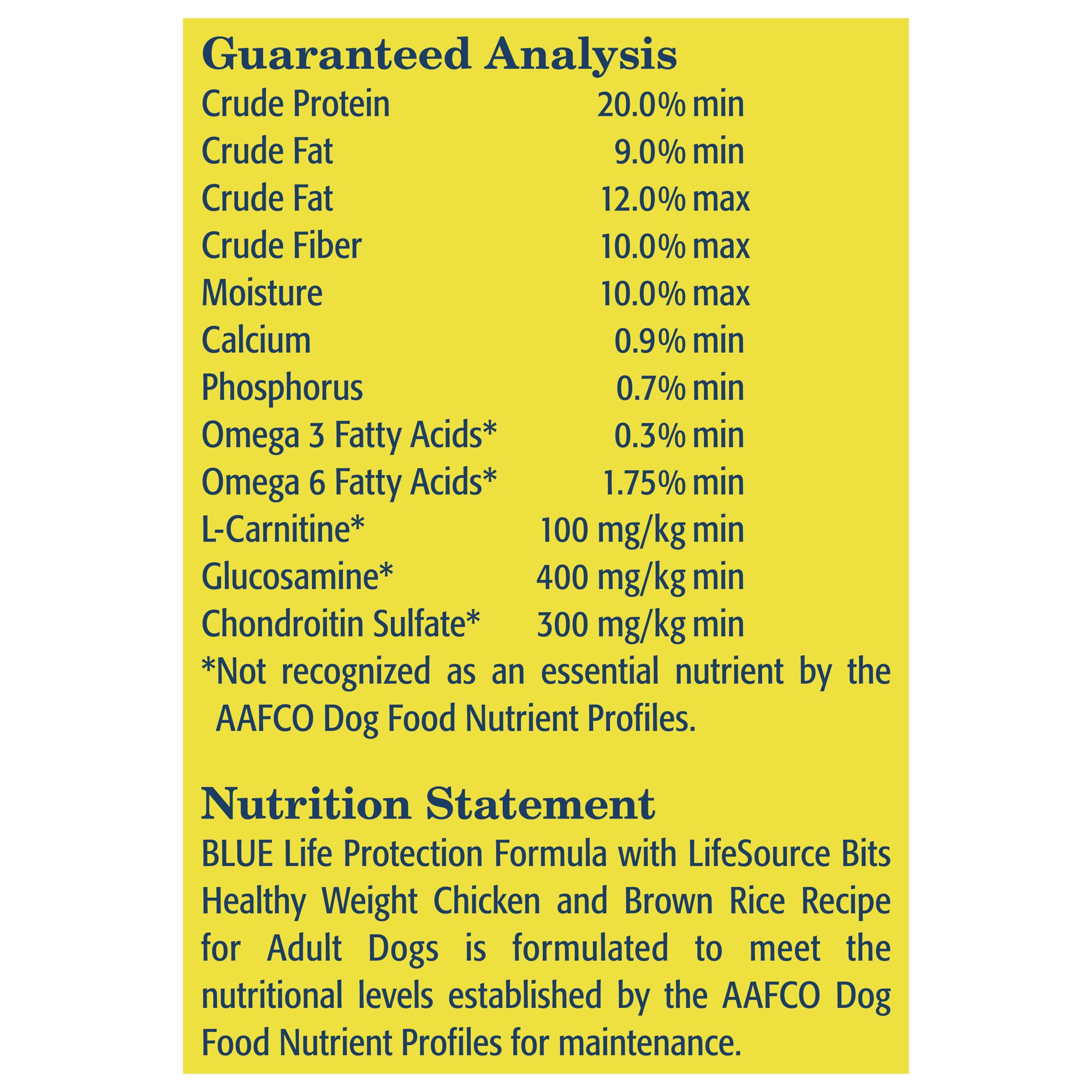 Blue Buffalo Life Protection Formula Healthy Weight Chicken and Brown Rice Dry Dog Food for Adult Dogs Whole Grain 24 lb. Bag