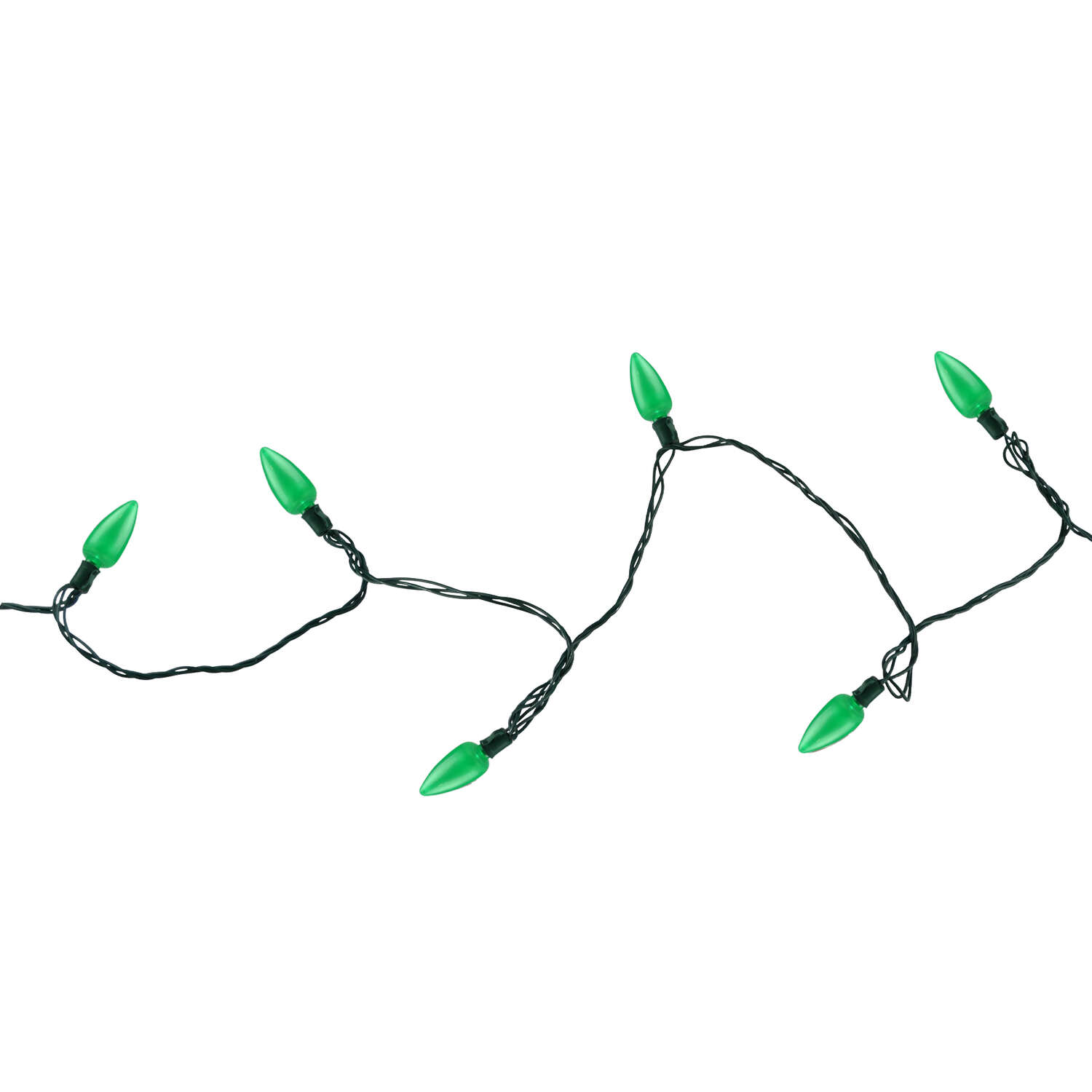 Celebrations Platinum LED C9 Green 25 ct String Christmas Lights