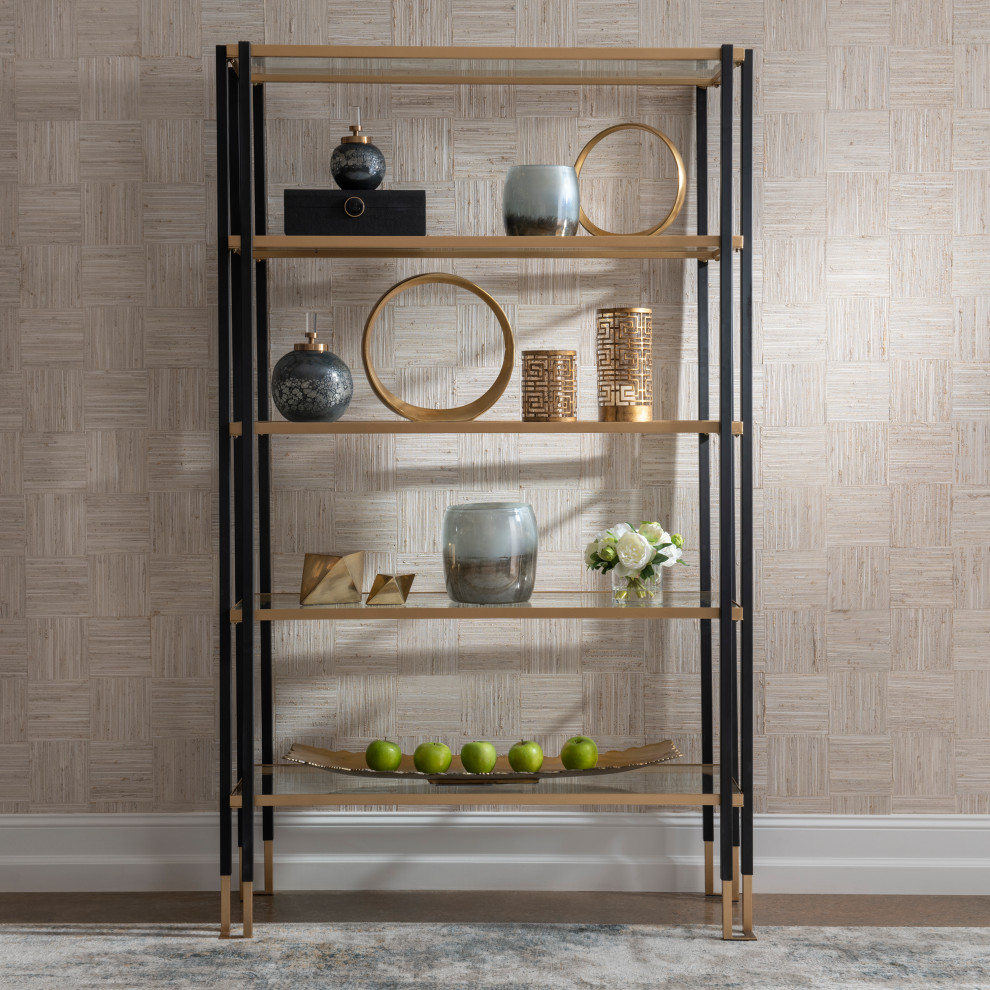 Uttermost Kentmore Modern Etagere   Modern   Bookcases   by Zin Home  Houzz