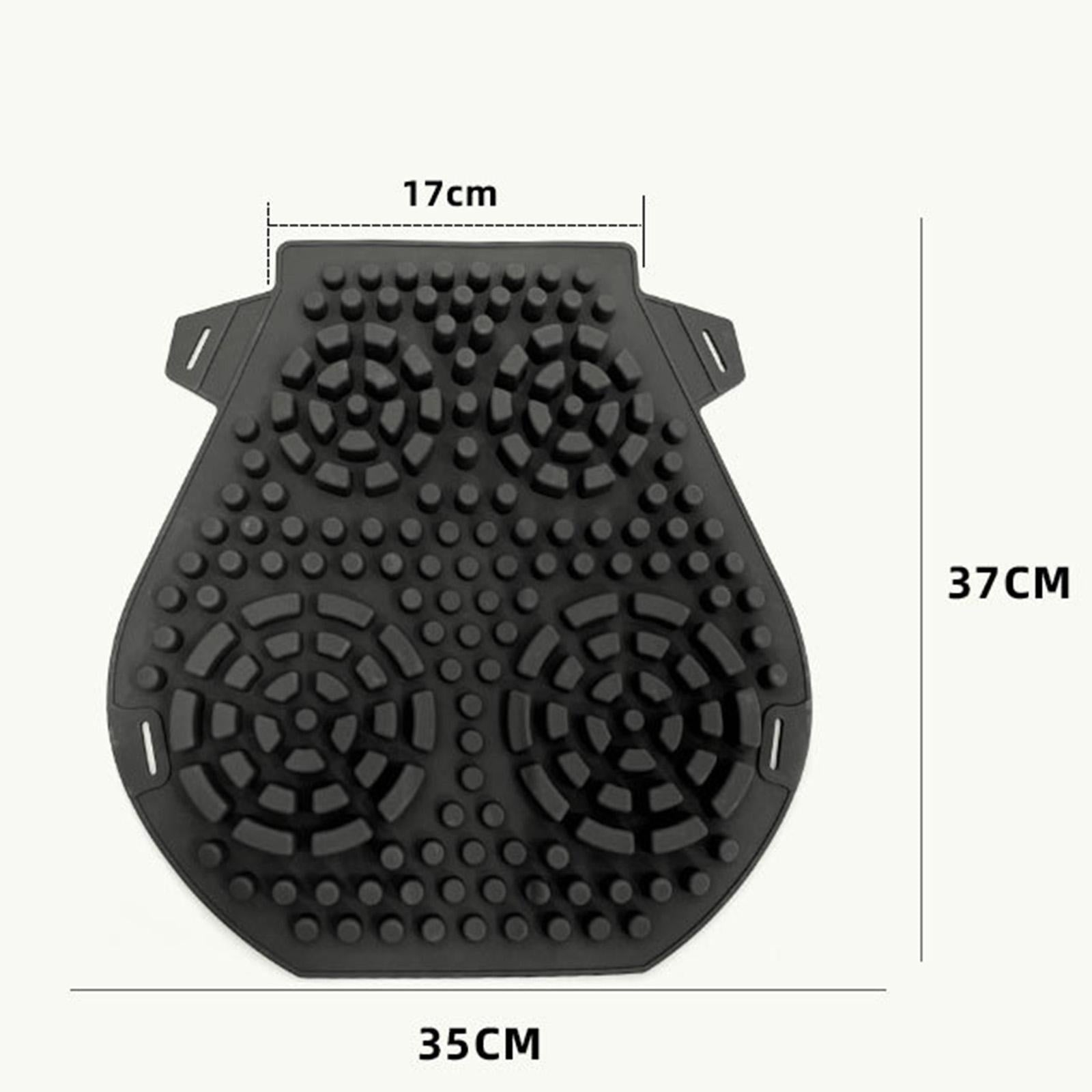 Motorcycle Seat Pad Cover Silicone Waterproof Shock Absorption ，Easy to Clean Universal Fitment Protective Comfortable Riding Accessory Soft Black