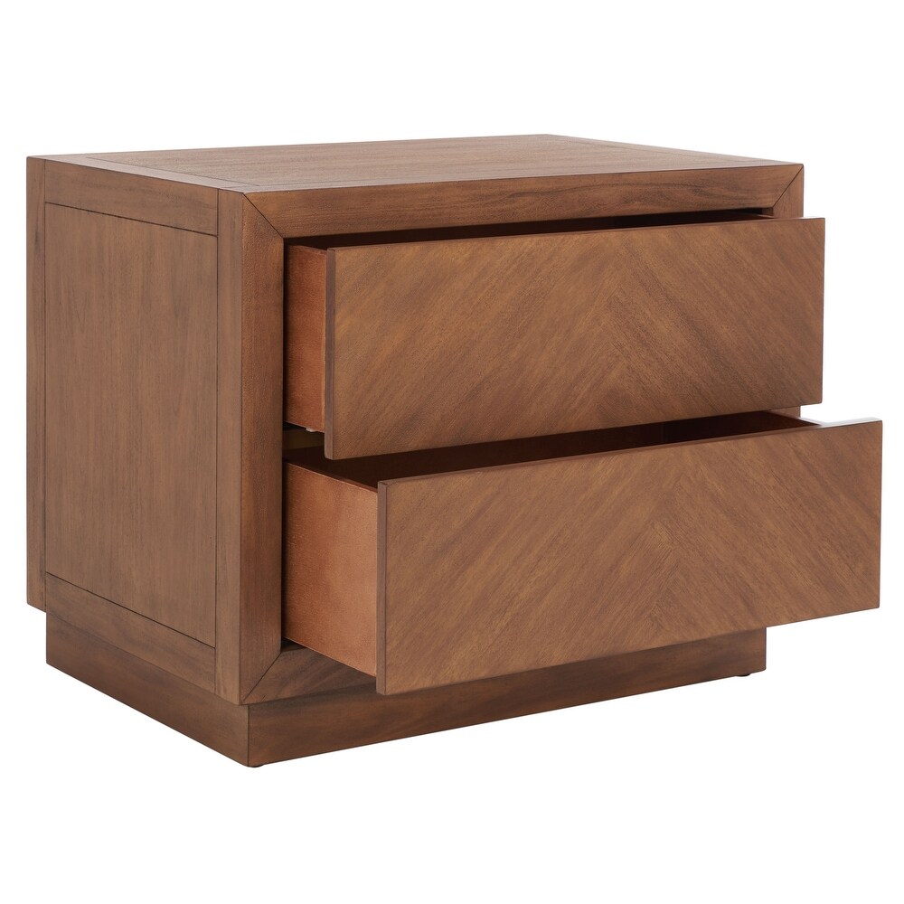 SAFAVIEH Couture Steve 2 Drawer Wood Nightstand