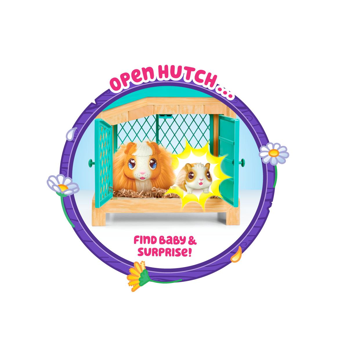 Little Live Pets Mama Surprise Soft Interactive Mama Guinea Pig and her Hutch and her 3 Surprise Babies 20+ Sounds and Reactions Toys for Kids Ages 4+  Crowdfused