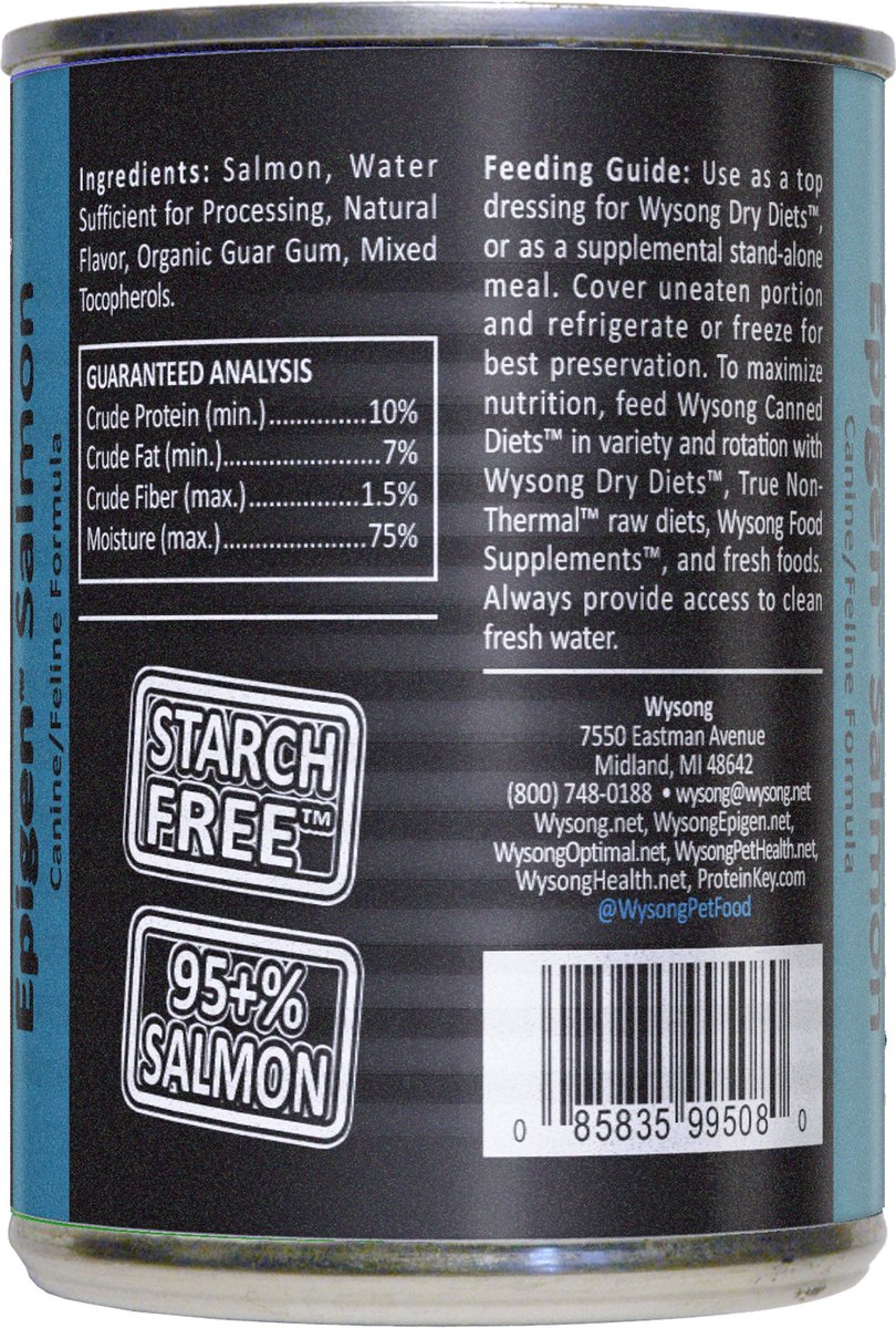 Wysong Epigen Salmon Formula Grain-Free Canned Dog Food