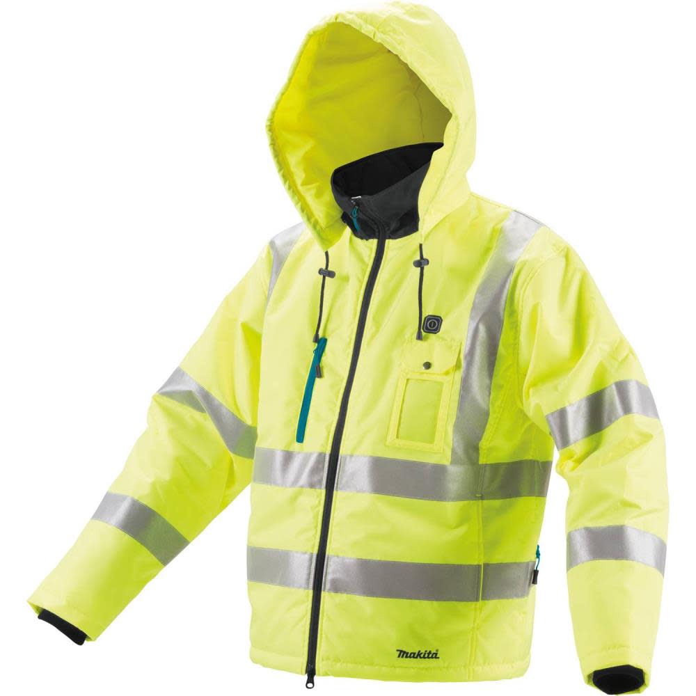 Makita 18V LXT Lithium-Ion Cordless High Visibility Heated Jacket Jacket Only (3XL) DCJ206Z3XL from Makita