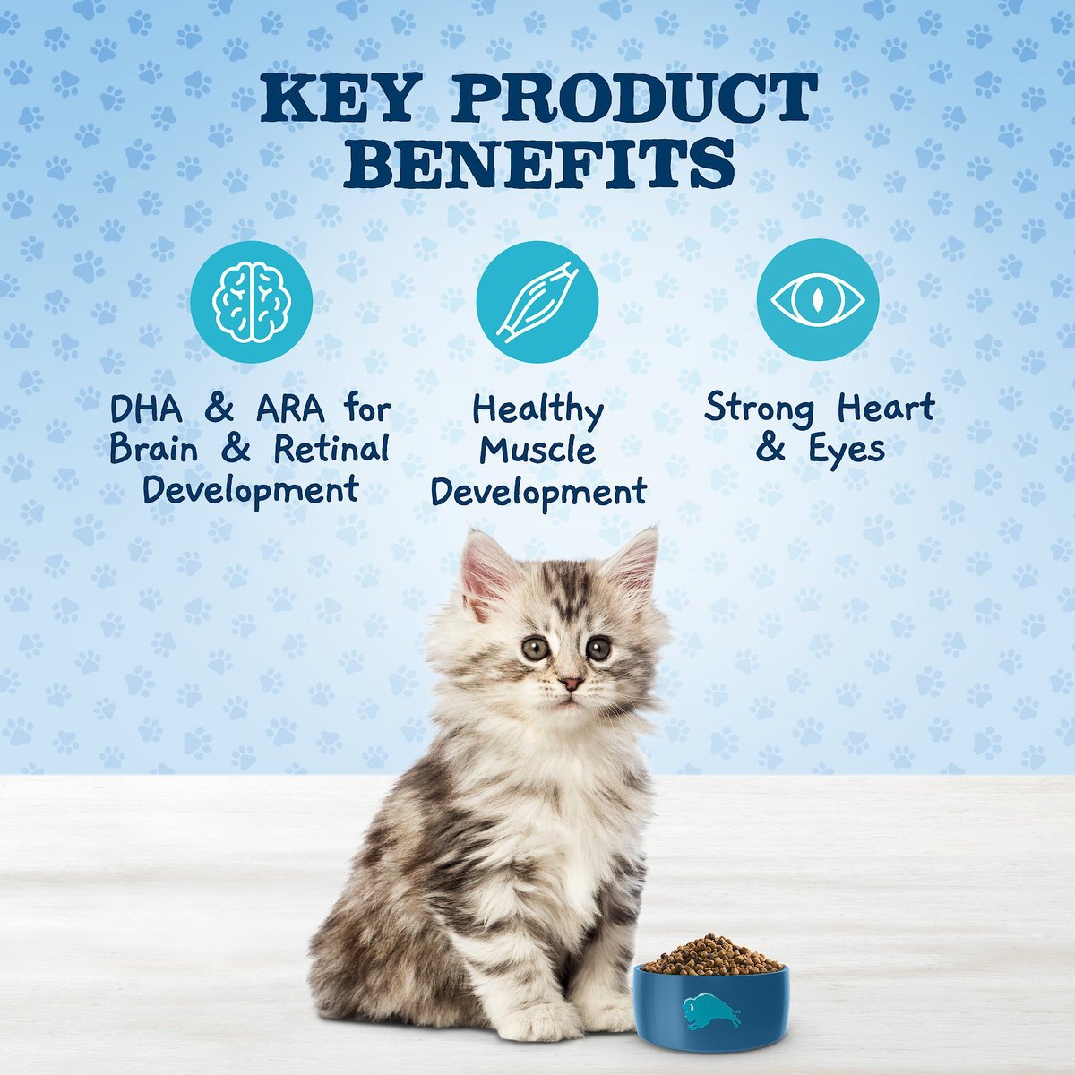 Blue Buffalo Baby Blue Healthy Growth Formula Natural Chicken and Brown Rice Recipe Kitten Dry Food