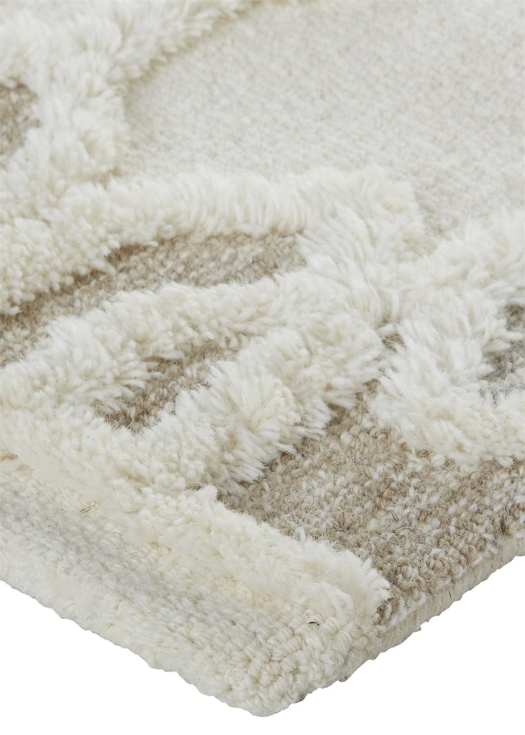 Elika Ivory and Tan Rug by BD Fine