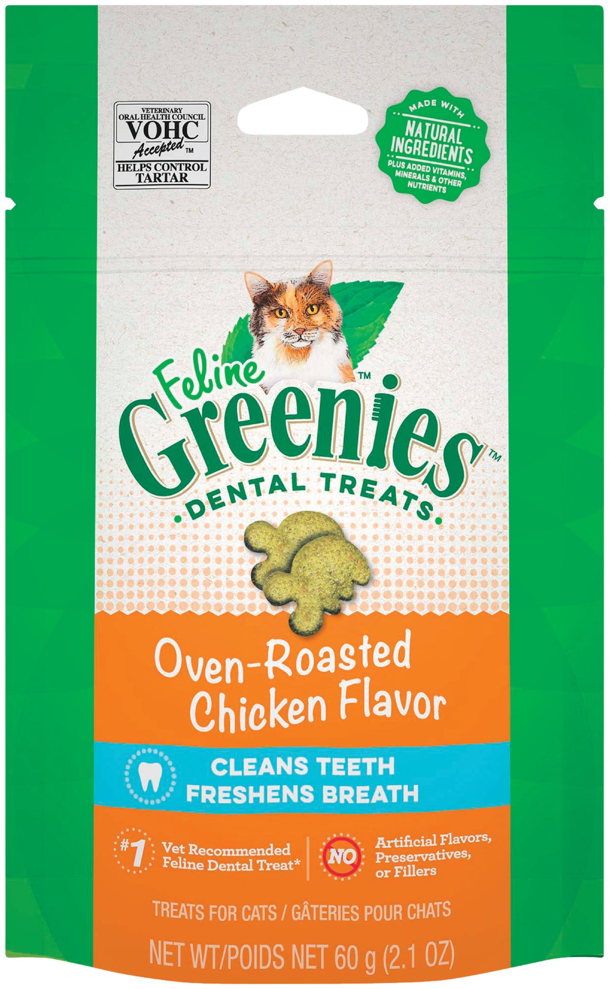 Greenies Dental Cat Treats 2.1 Oz.