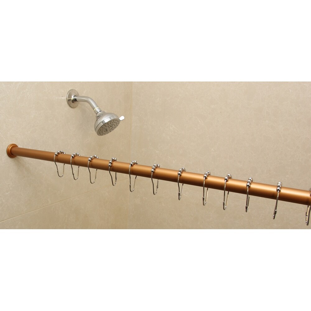 1 inch Adjustable Tension mounted Shower or Window Curtain Rod