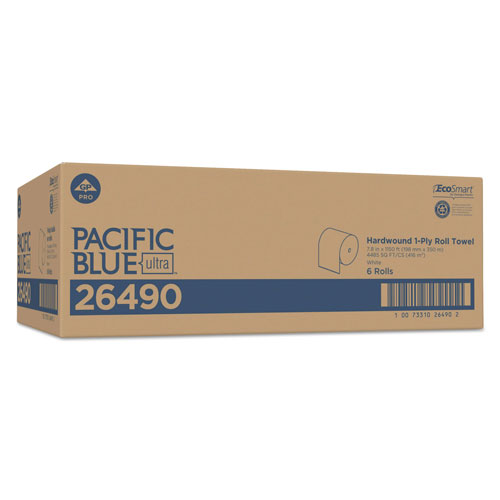 Georgia Pacific Pacific Blue Ultra Paper Towels | White， 7.87 x 1150 ft， 6 Roll