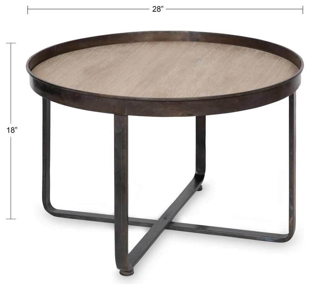 Zabel Metal Coffee Table   Industrial   Coffee Tables   by Uniek Inc.  Houzz