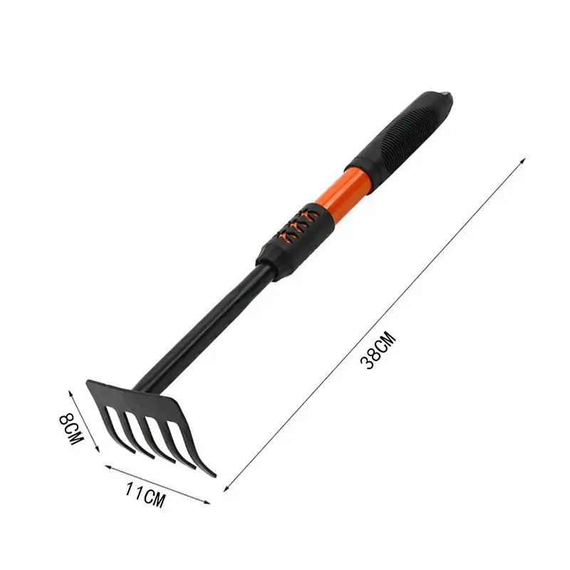 Multifunction Heavy Duty Garden Trowel Transplanter Rake Hoe Tools Set with Non Slip Grip Handle