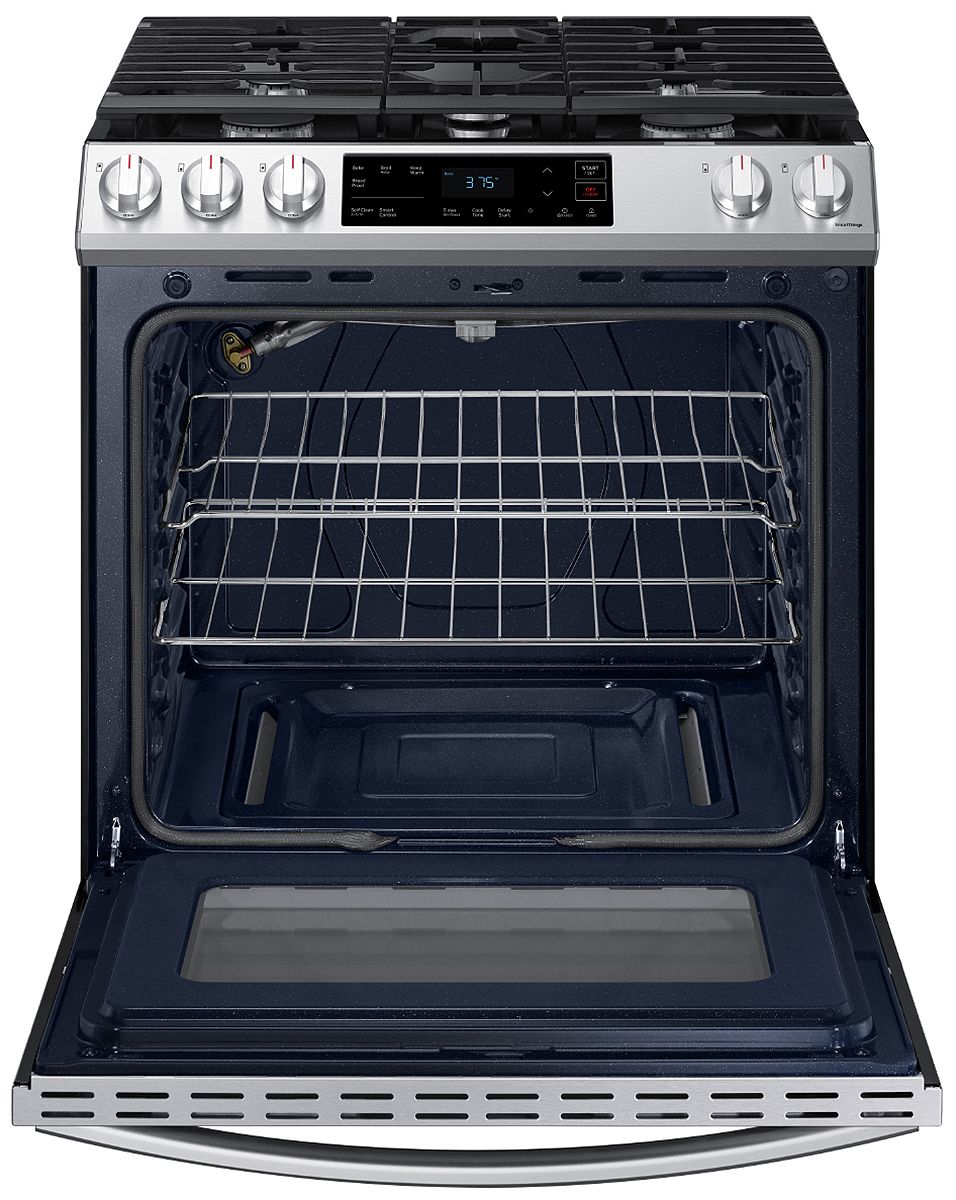  ADA 6 Cu. Ft. Fingerprint Resistant Stainless Steel Front Control Slide-In Gas Range