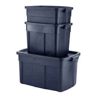 Rubbermaid Roughneck 10 Gal. Rugged Stackable Storage Tote Container (6-Pack) RMRT100015-6pack