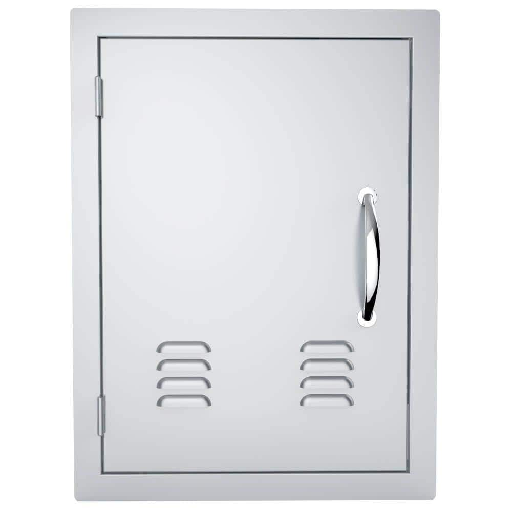 Sunstone Classic Series 20 in. x 27 in. 304 Stainless Steel Left Swing Vertical Vented Door A-DV1724-L