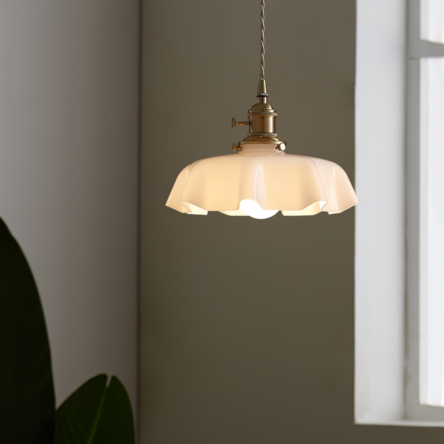 French Flower Pendant Light