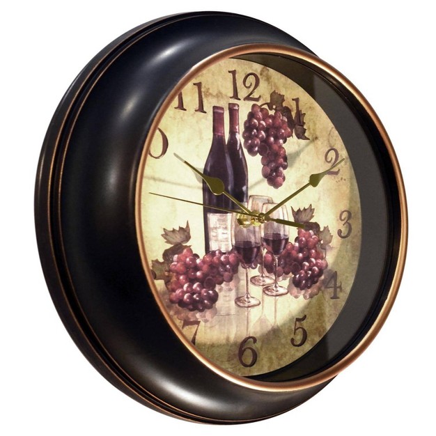 Pinot Wall Clock Black Infinity Instruments