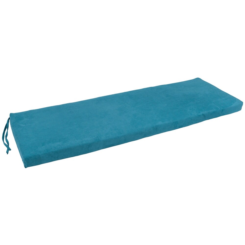 Microsuede Indoor Bench Cushion (57   60   or 63 inches wide)