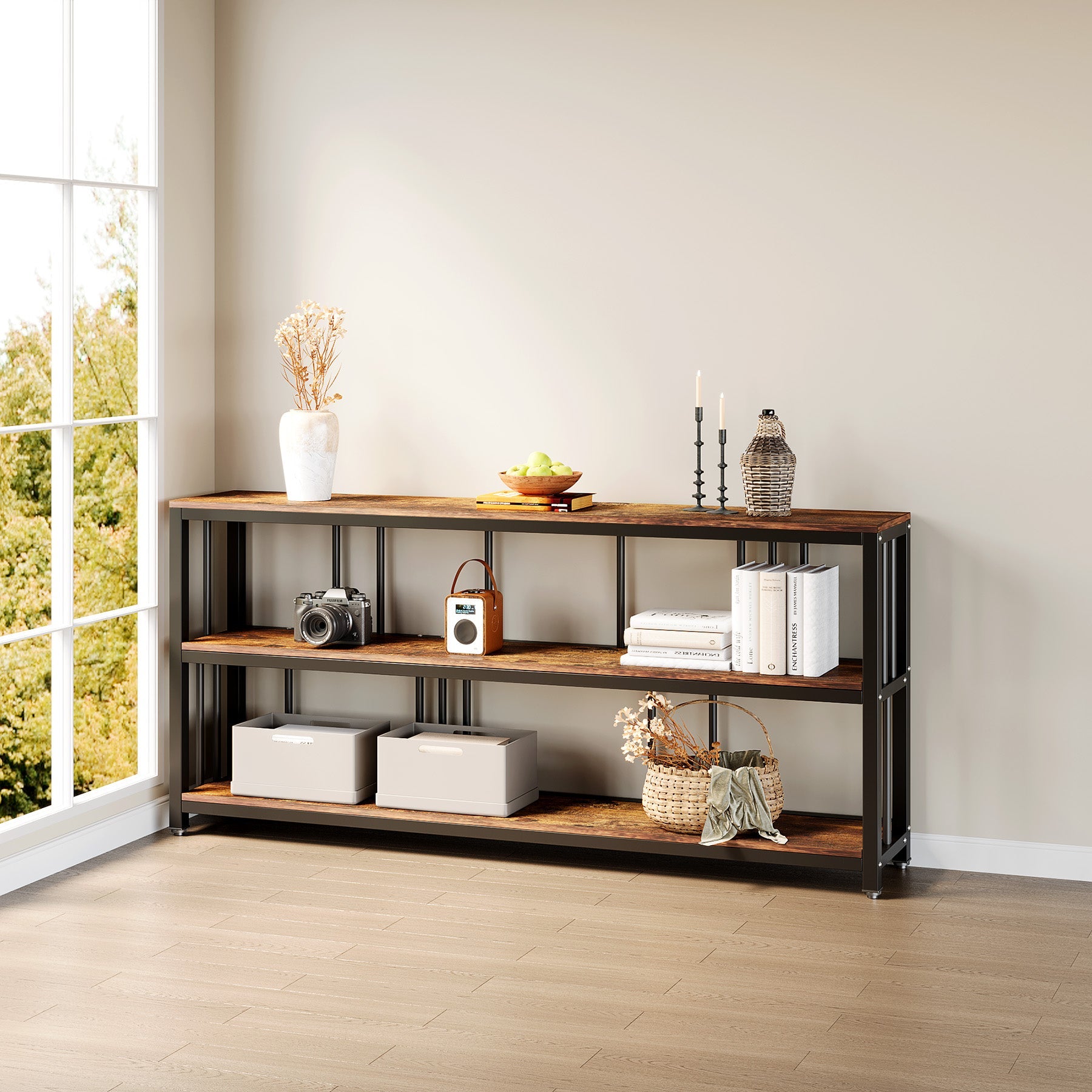 3-Tier Console Table, 70.9