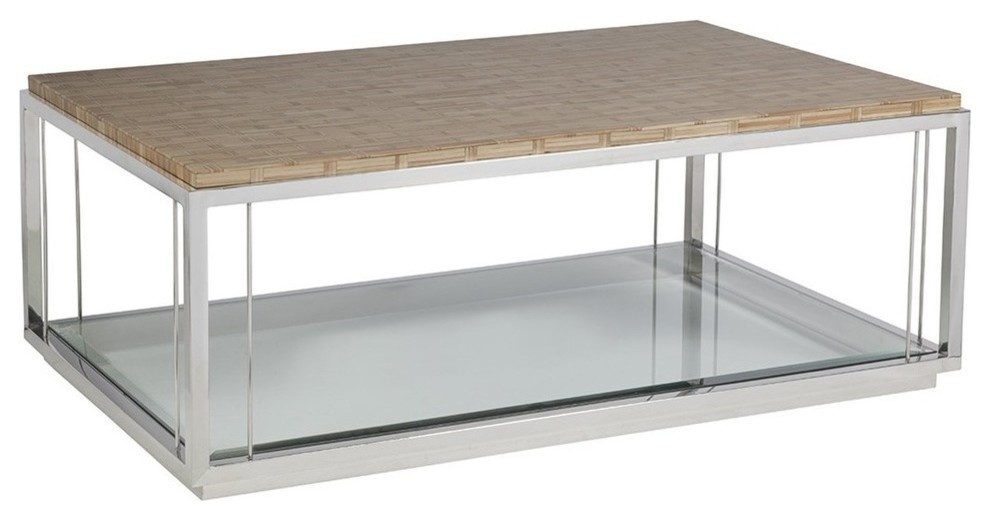 Thatch Rectangular Cocktail Table   Contemporary   Coffee Tables   by HedgeApple  Houzz