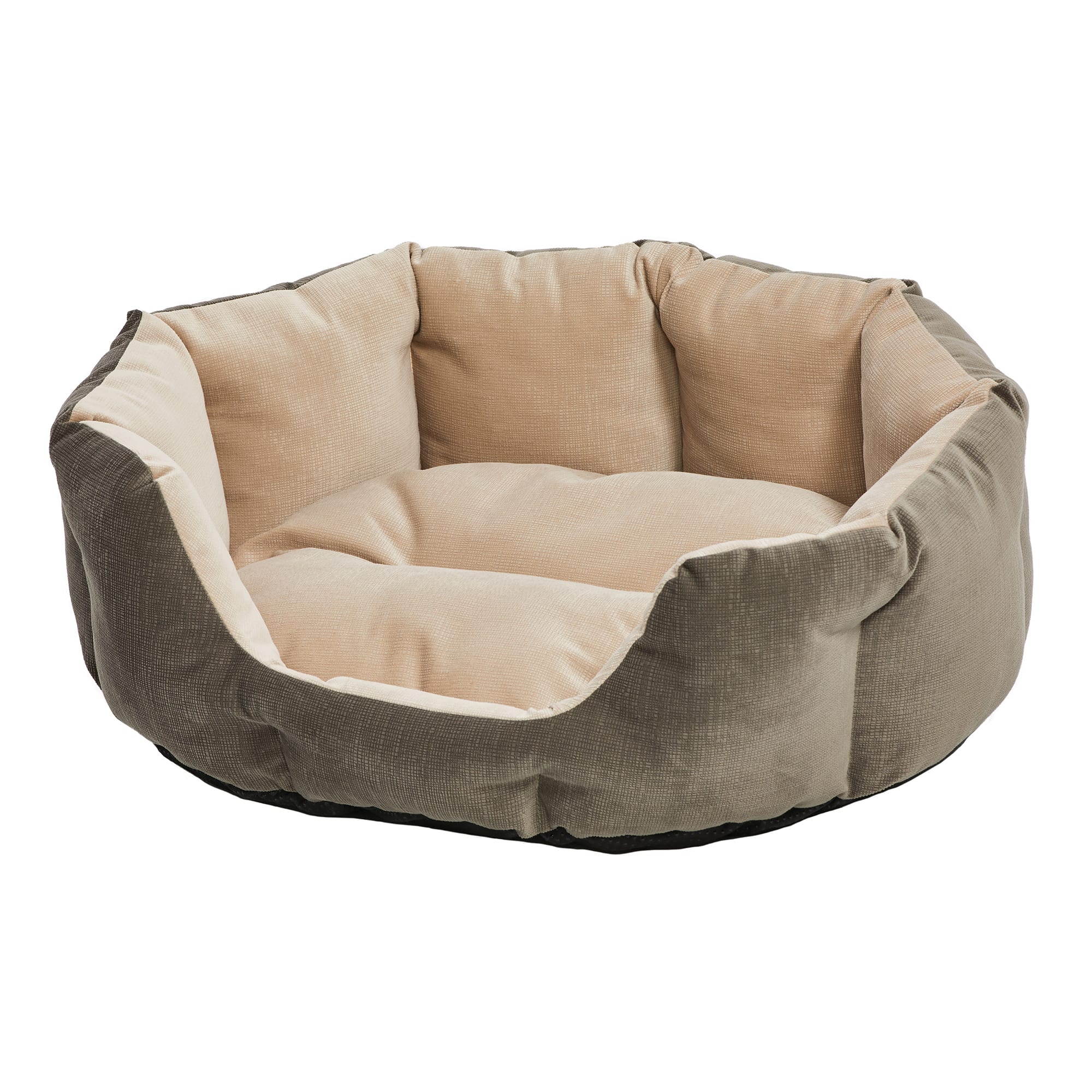 Midwest Gray Quiet Time Deluxe Tulip Nesting Dog Bed， 18