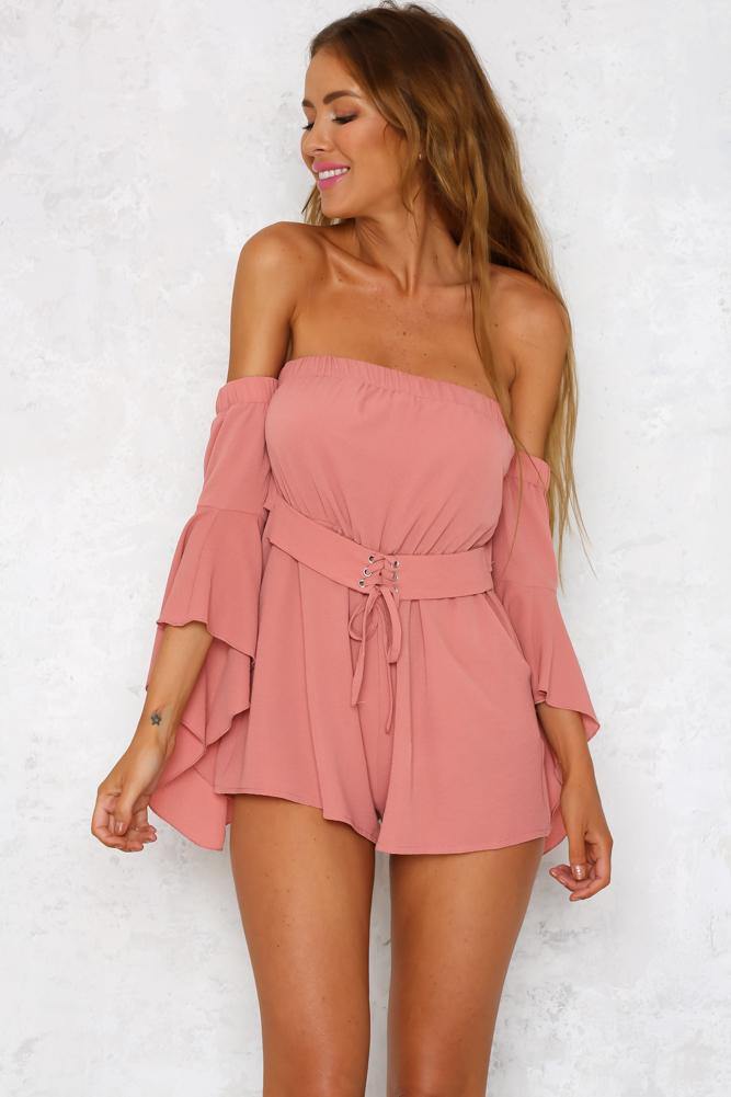 Happier With You Romper Blush