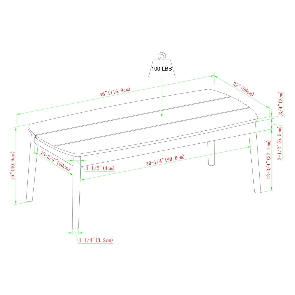 Middlebrook 5 Piece Modern Solid Wood Patio Set