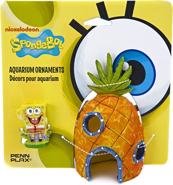 Penn-Plax SpongeBob and Pineapple Home Aquarium Ornament