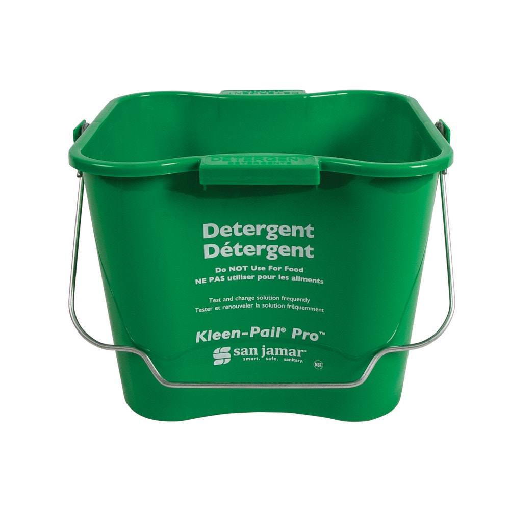 San Jamar KPP256GN Cleaning Kleen-Pail， 8 Qt.， Green