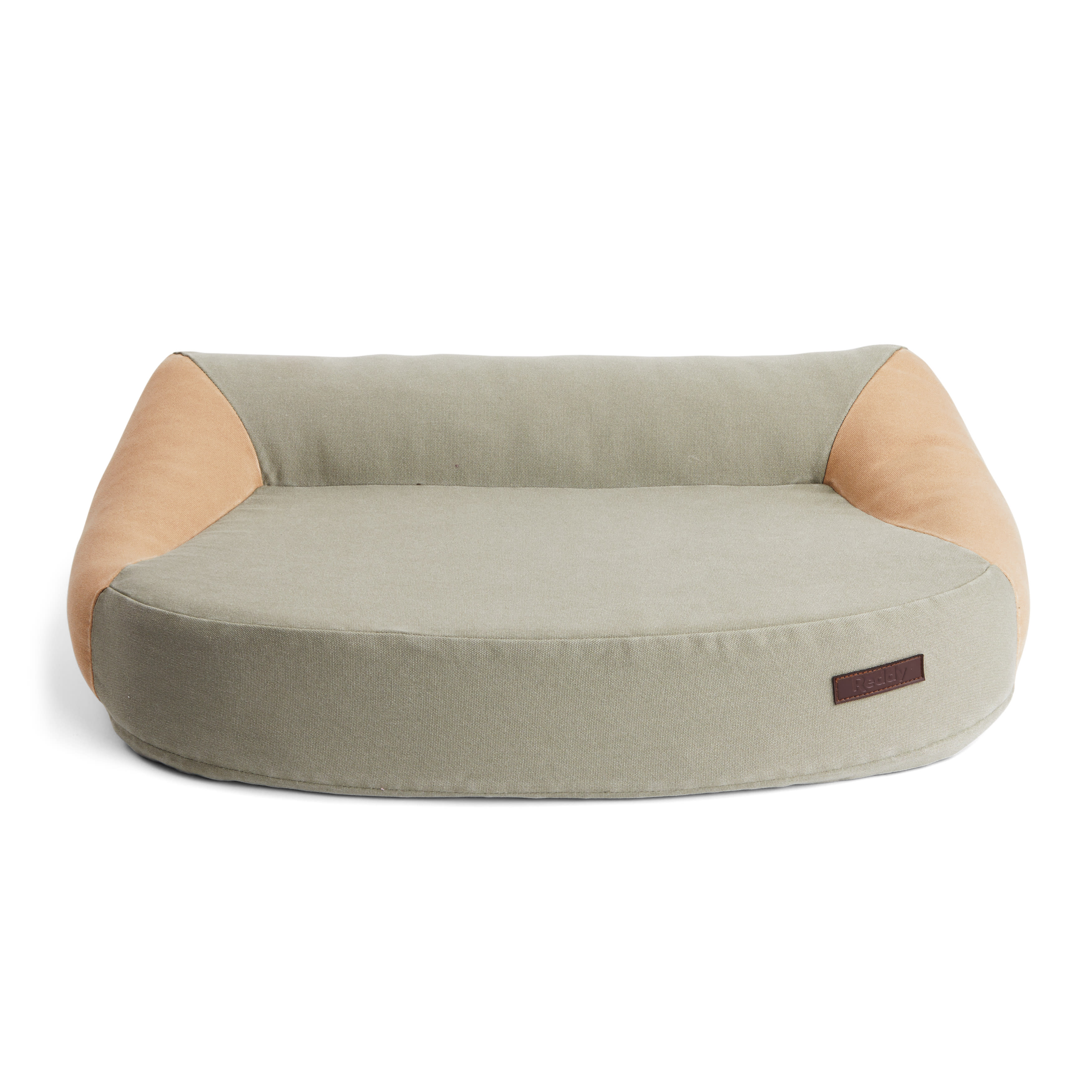 Reddy Olive and Tan Colorblock Dog Bed， 26