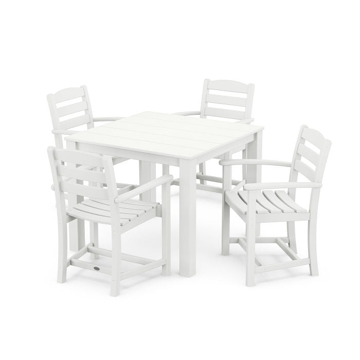 Polywood La Casa Cafe' 5-Piece Parsons Dining Set PWS2283-1