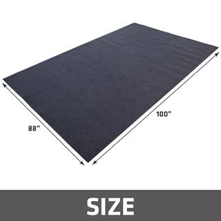 Armor All 7 ft. 4 in W x 8 ft. 4 in. L Charcoal Gray CommercialResidential Grade Polyester Garage Flooring Mat AASMVC88100