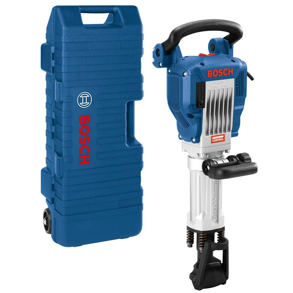 Bosch 15 Amp 1-1/8 in. Corded Concrete Electric Hex Breaker Hammer Kit with Hard Carrying Case with Wheels 11335K