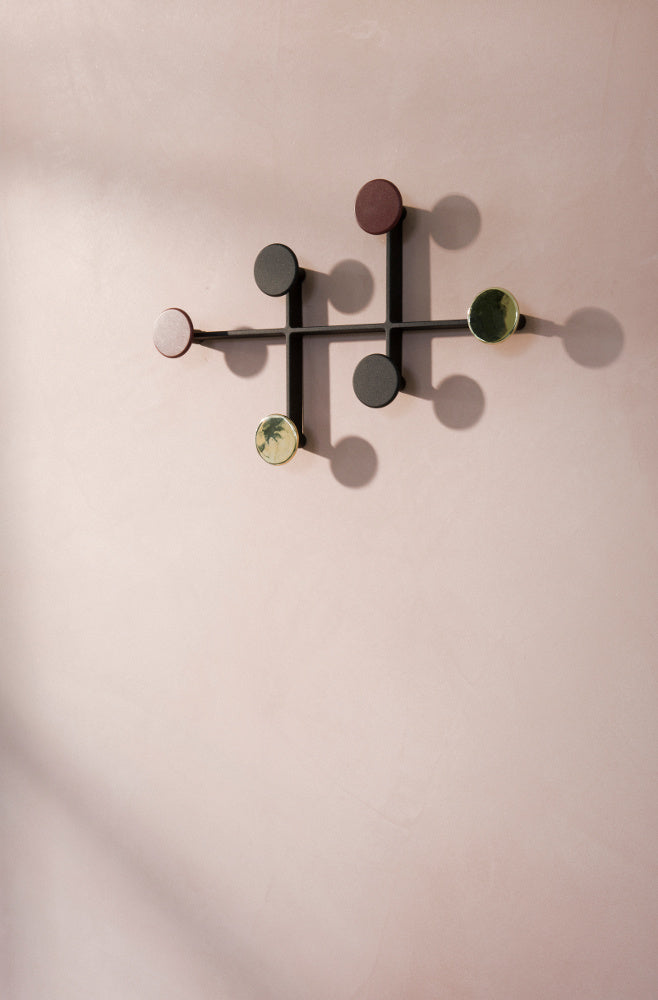 Afteroom Coat Hanger in Black & Brass