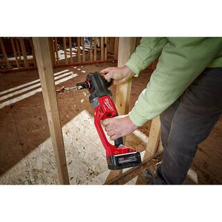 MW M18 FUEL 18V Lithium-Ion Brushless Cordless Hole Hawg 716 in. Right Angle Drill W Quick-Lok (Tool-Only) 2808-20