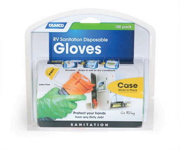 Camco 40285 RV Sanitation Nitrile Gloves  44Oran...