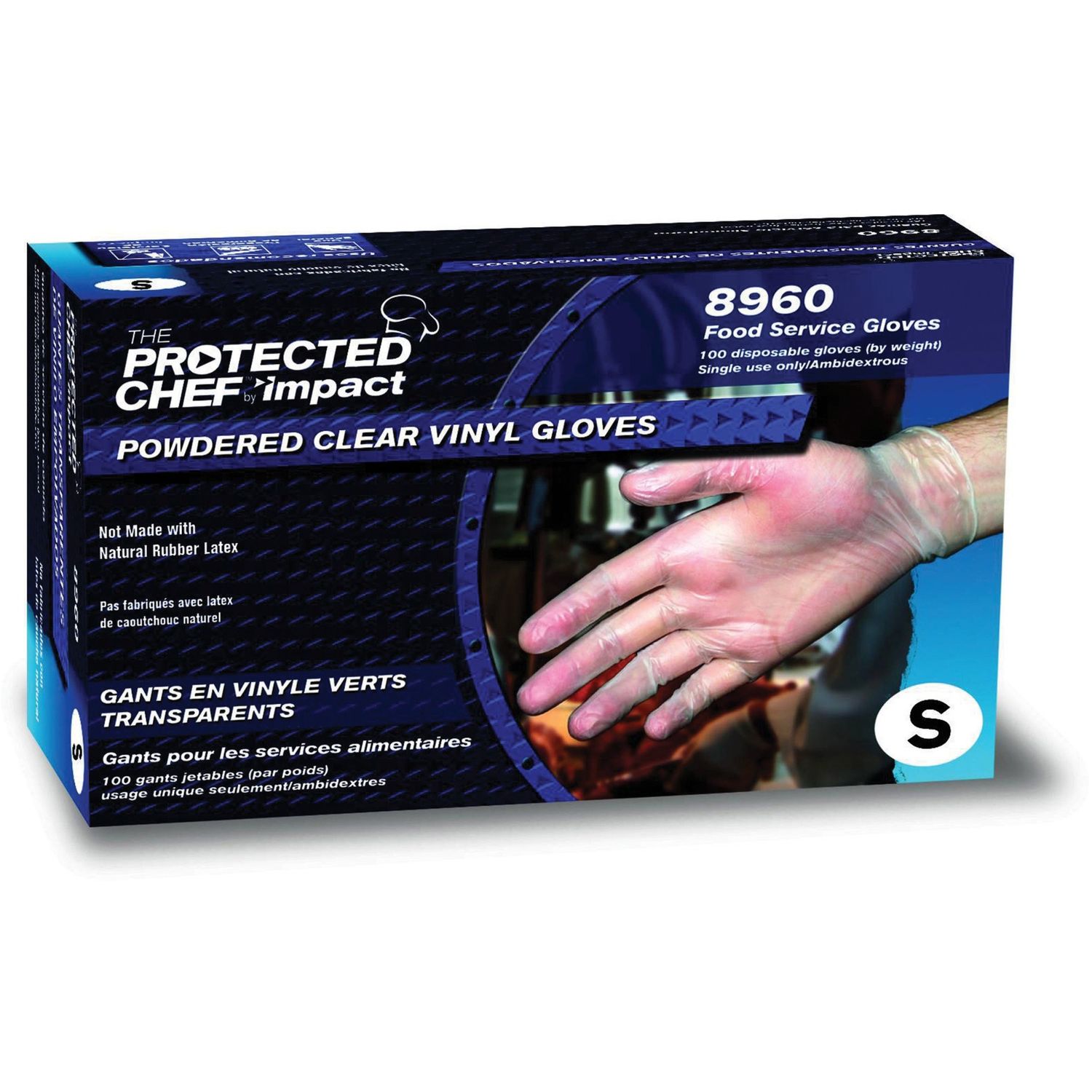 Disposable Powdered Vinyl Gloves by Impact Products PDF8960S