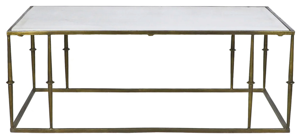 Matthew Izzo Home Glam Marble Top Coffee Table   Contemporary   Coffee Tables   by Matthew Izzo  Houzz