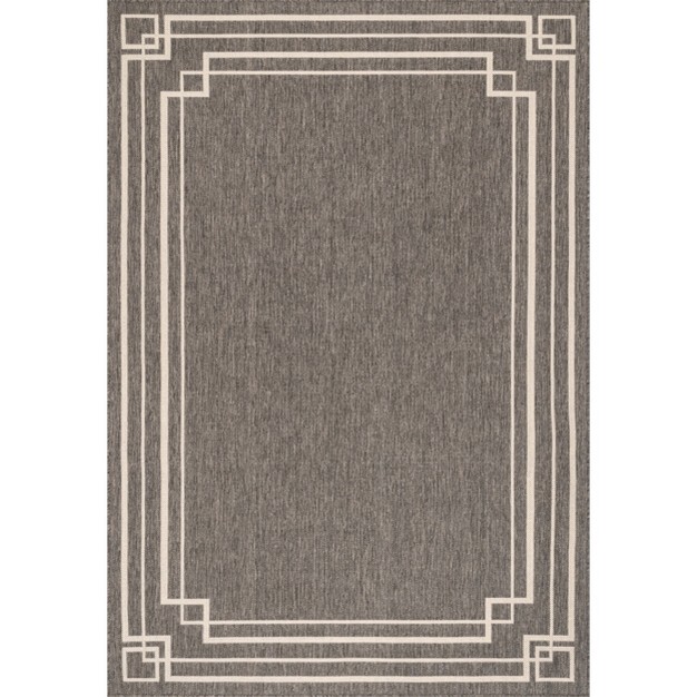 Nuloom Katalina Modern Bordered Indoor outdoor Patio Area Rug