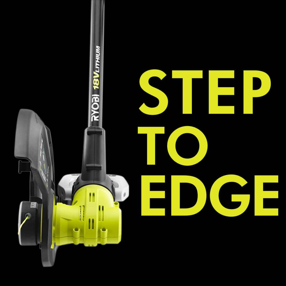 RYOBI ONE+ 18V 13 in. Cordless Battery String Trimmer/Edger with 4.0 Ah Battery and Charger P2080