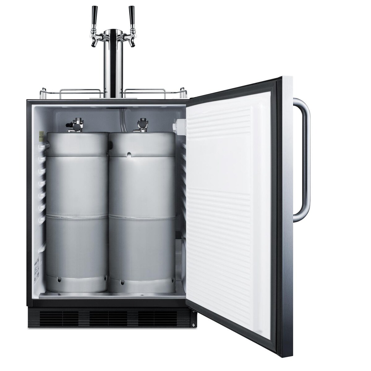 Summit ADA Compliant Outdoor Rated Double Tap Beer Dispenser / Kegerator