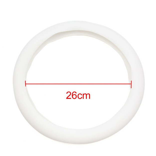 Unique Bargains Universal 32cm Outer Dia Rubber Antislip Steering Wheel Cover For Automobile