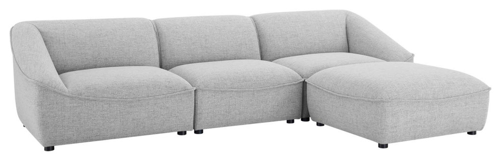 Comprise 4 Piece Living Room Set EEI 5405 CHA   Transitional   Sectional Sofas   by Kolibri Decor  Houzz