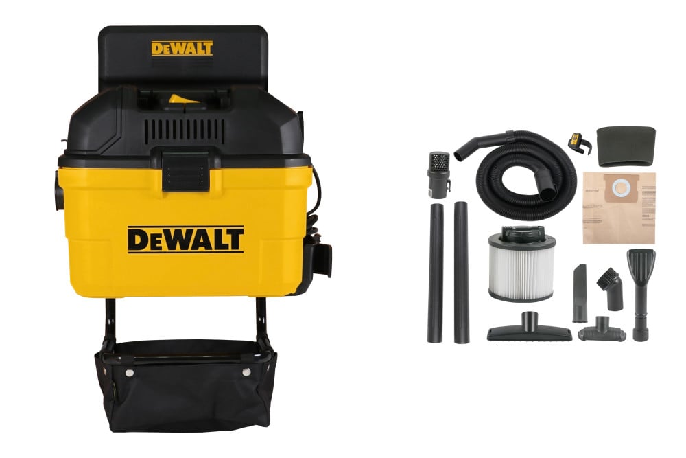 DEWALT 6 Gallon Wall Mounted Wet/Dry Vacuum with Wireless on/off Control DXV06G from DEWALT