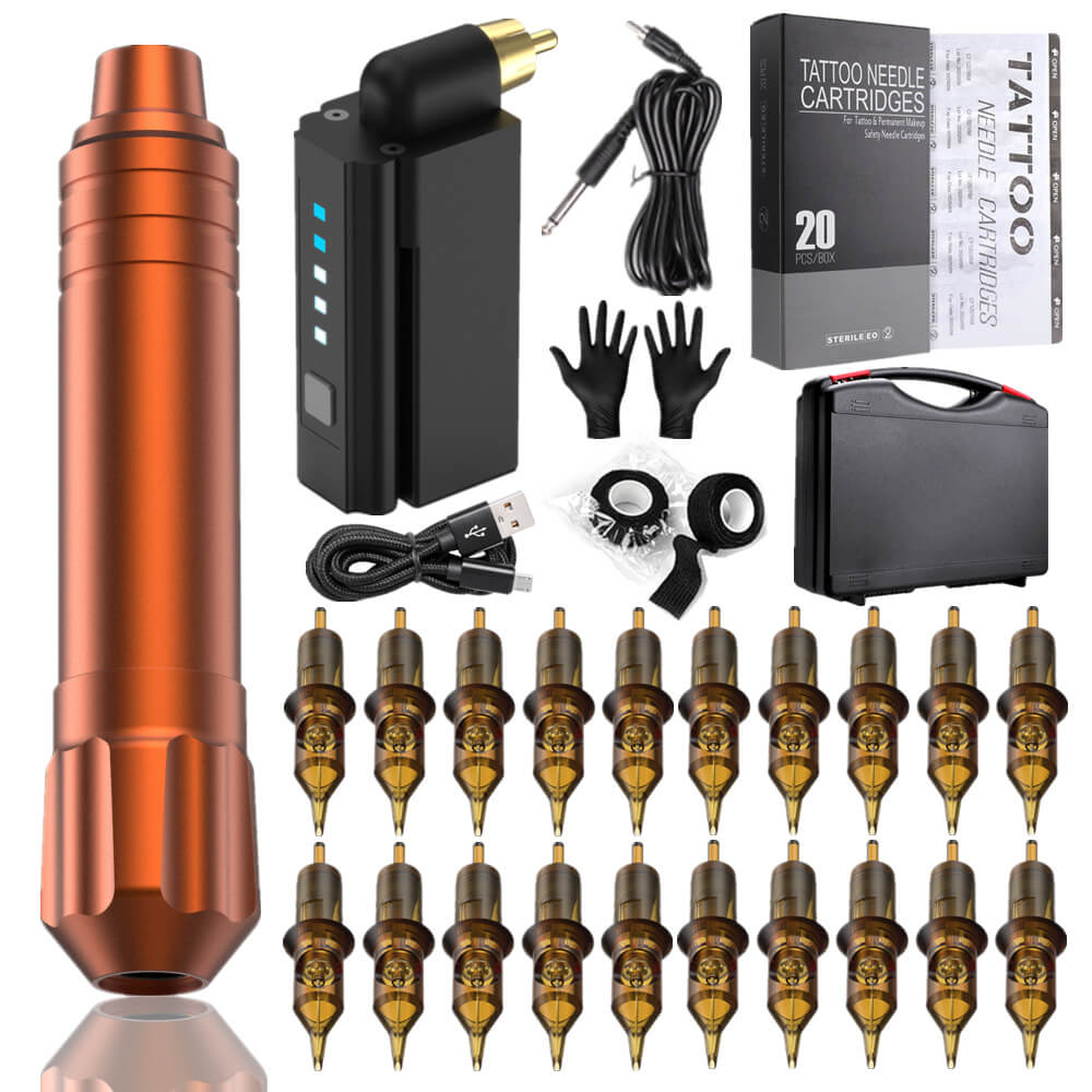 Bluerockt Rotary Tattoo Pen Kit BTK01 With Wireless Power Supply