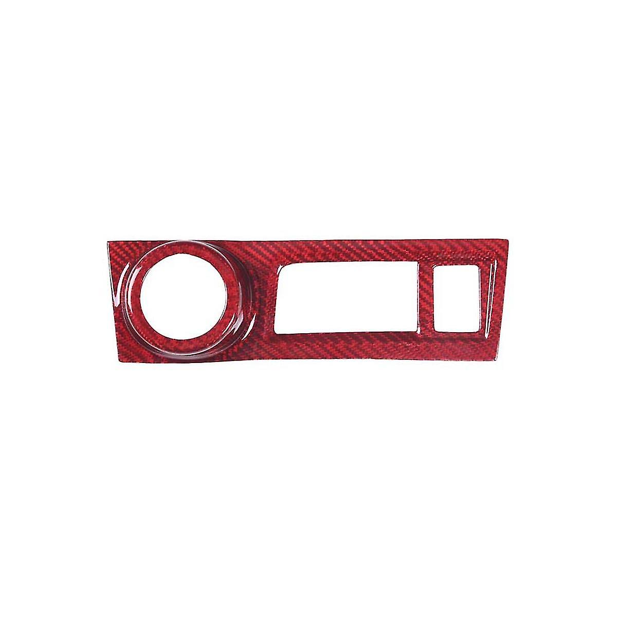 For Brz 86 2012-2021 Dry Carbon Fiber Car Center Console Start Button Frame Cover Trim Accessories， Red